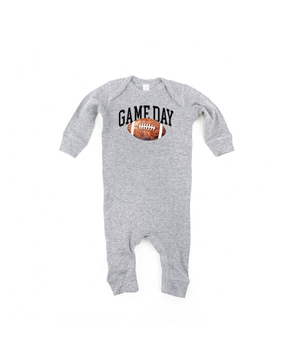 Watercolor Football Game Day - Baby Sleeper Little Mama Shirt Shop