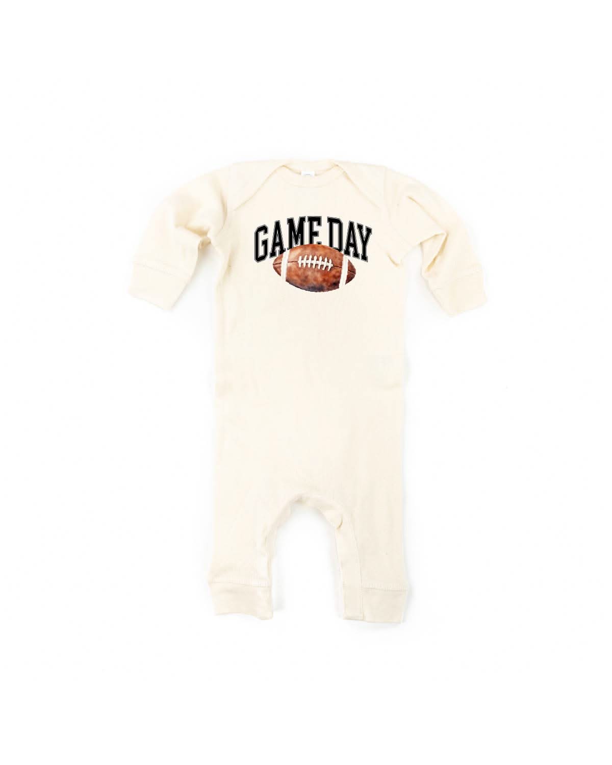 Watercolor Football Game Day - Baby Sleeper Little Mama Shirt Shop