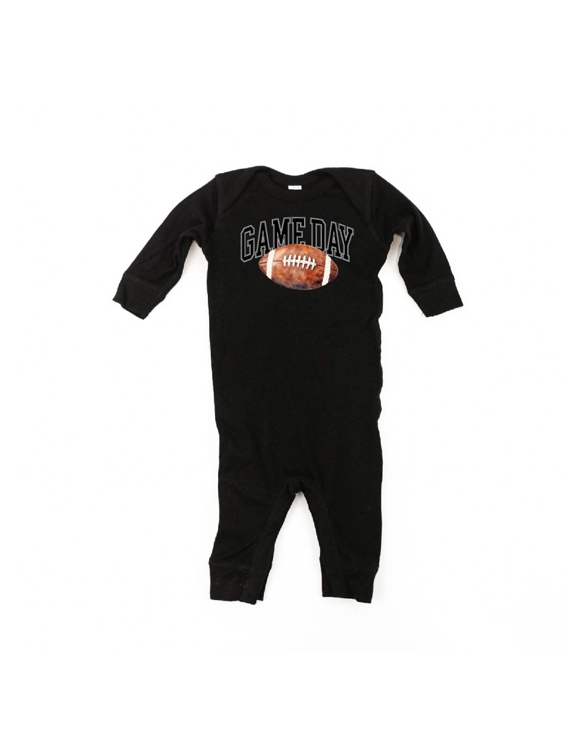 Watercolor Football Game Day - Baby Sleeper Little Mama Shirt Shop