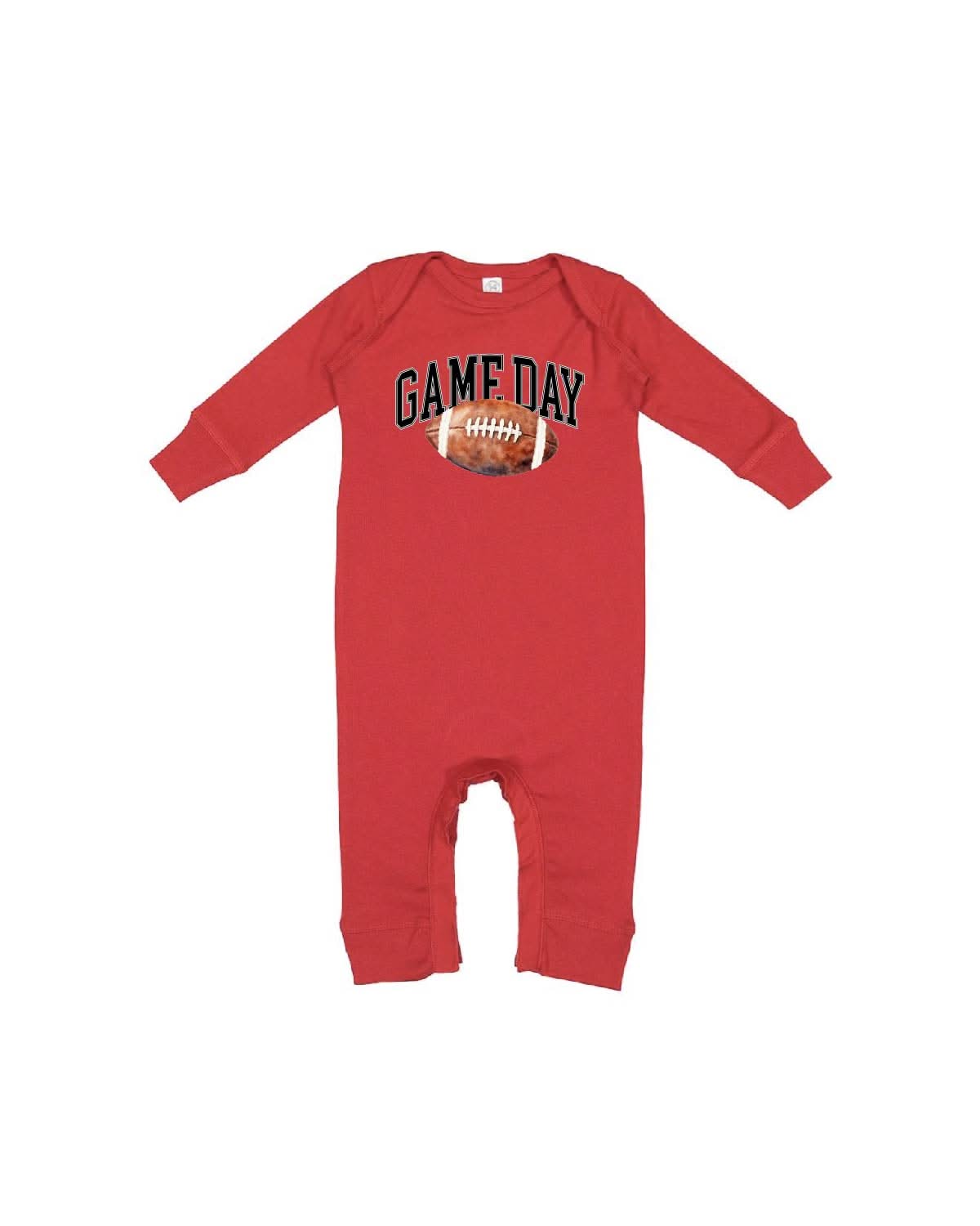 Watercolor Football Game Day - Baby Sleeper Little Mama Shirt Shop