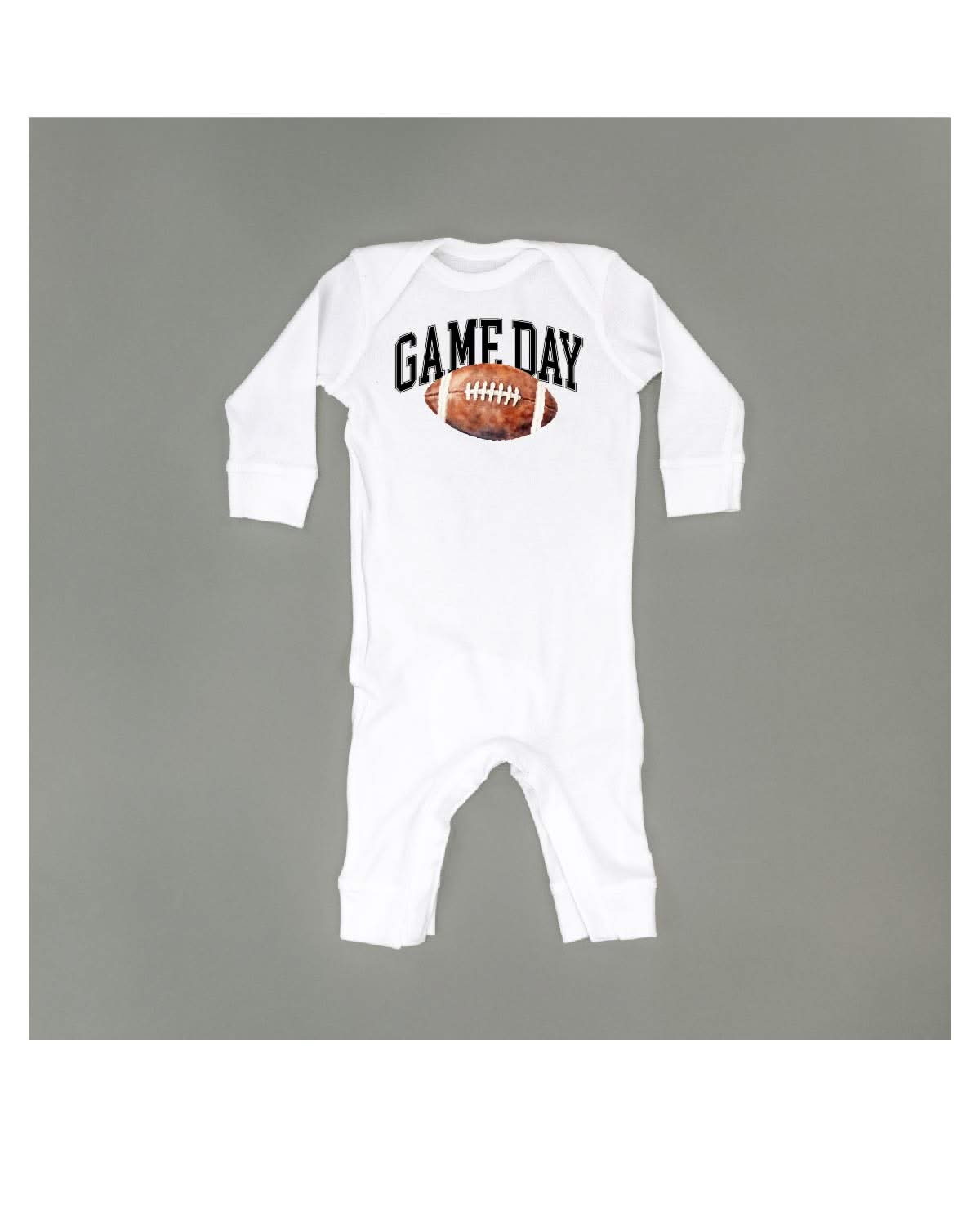 Watercolor Football Game Day - Baby Sleeper Little Mama Shirt Shop