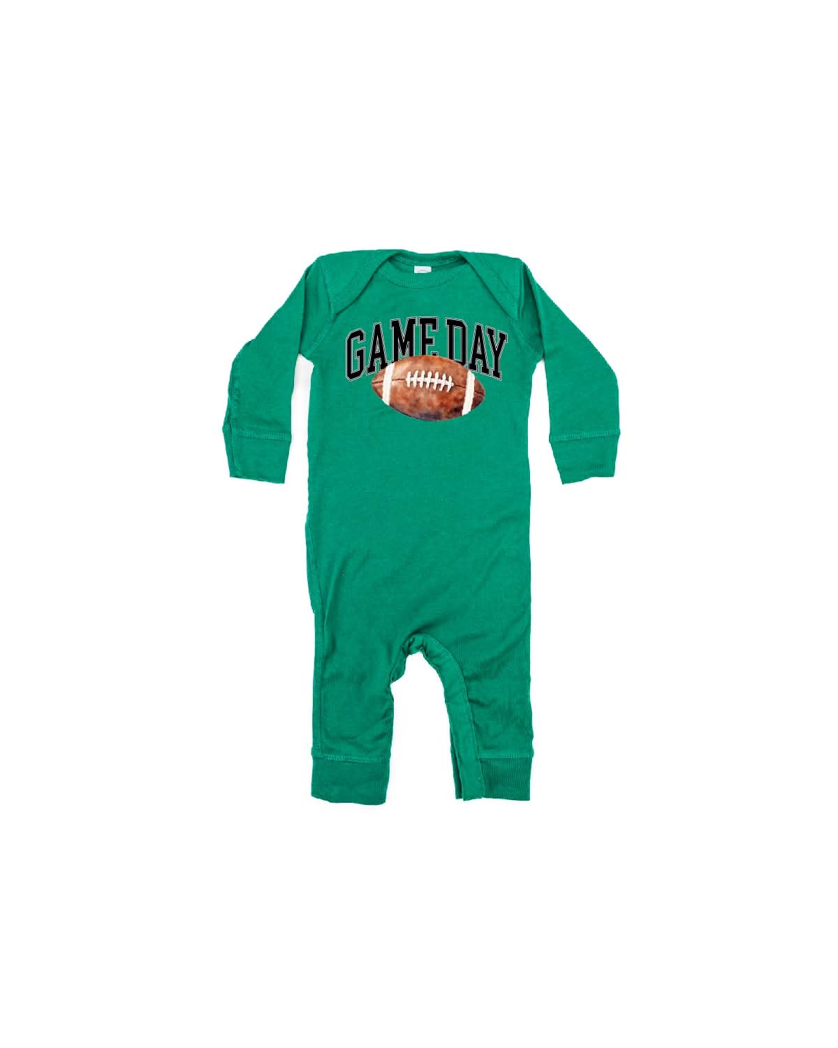 Watercolor Football Game Day - Baby Sleeper Little Mama Shirt Shop