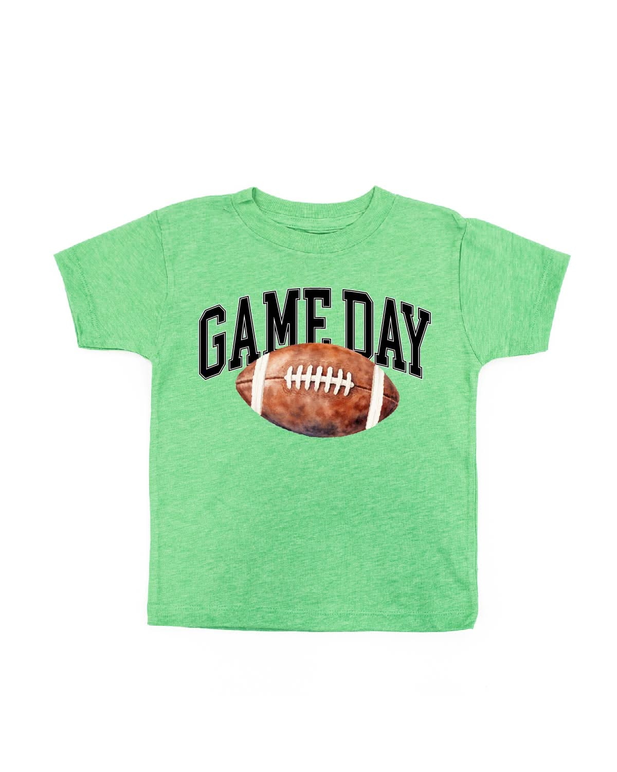 Watercolor Football - Game Day - Child Tee Little Mama Shirt Shop