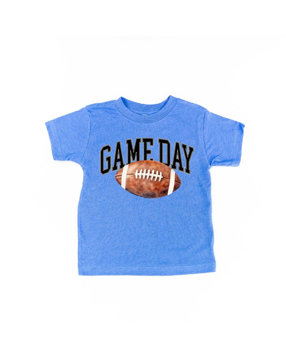 Watercolor Football - Game Day - Child Tee Little Mama Shirt Shop