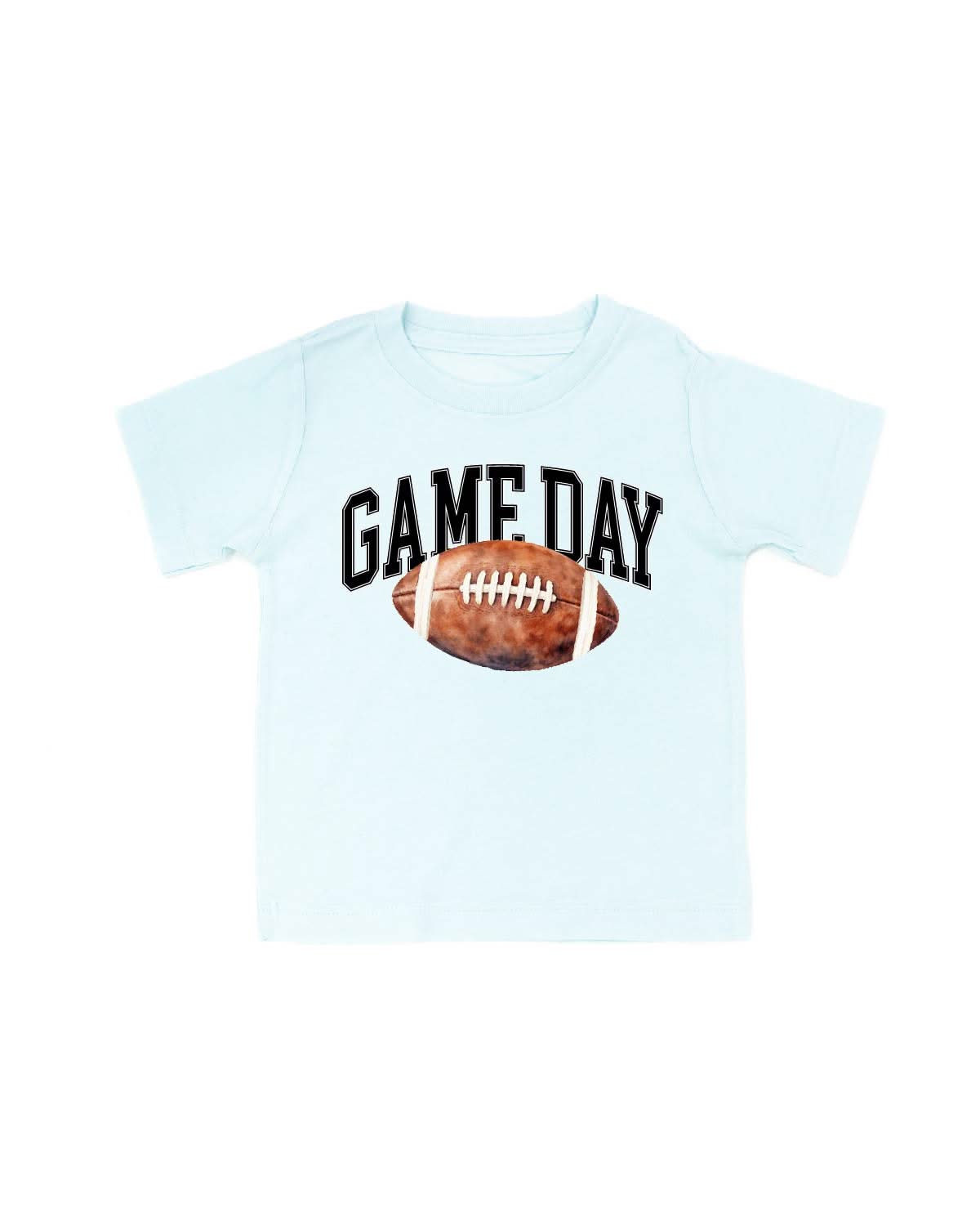 Watercolor Football - Game Day - Child Tee Little Mama Shirt Shop