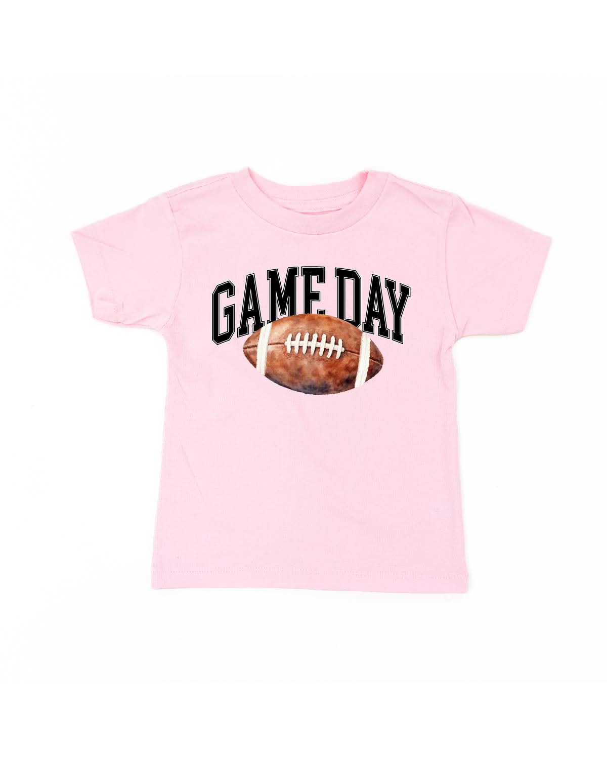 Watercolor Football - Game Day - Child Tee Little Mama Shirt Shop