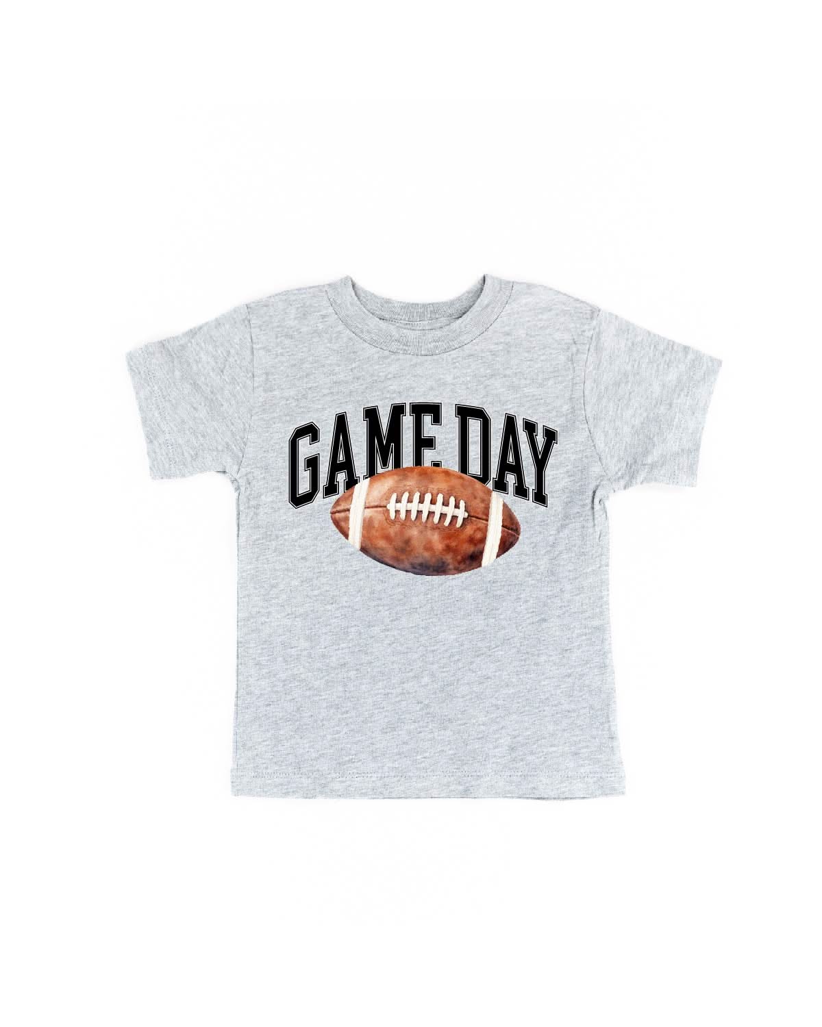 Watercolor Football - Game Day - Child Tee Little Mama Shirt Shop