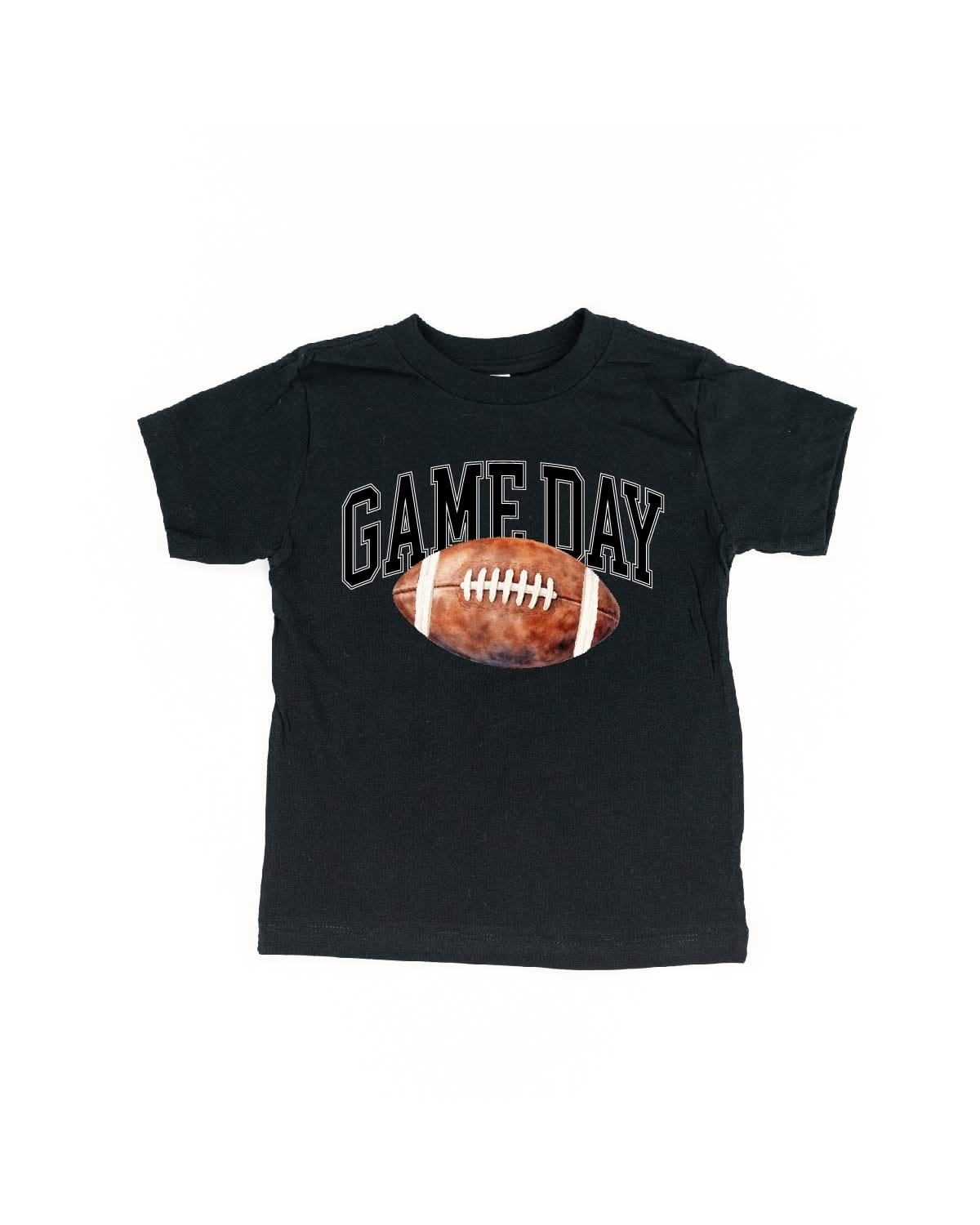 Watercolor Football - Game Day - Child Tee Little Mama Shirt Shop