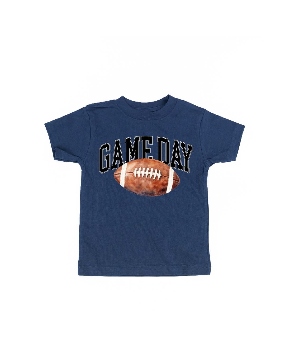 Watercolor Football - Game Day - Child Tee Little Mama Shirt Shop