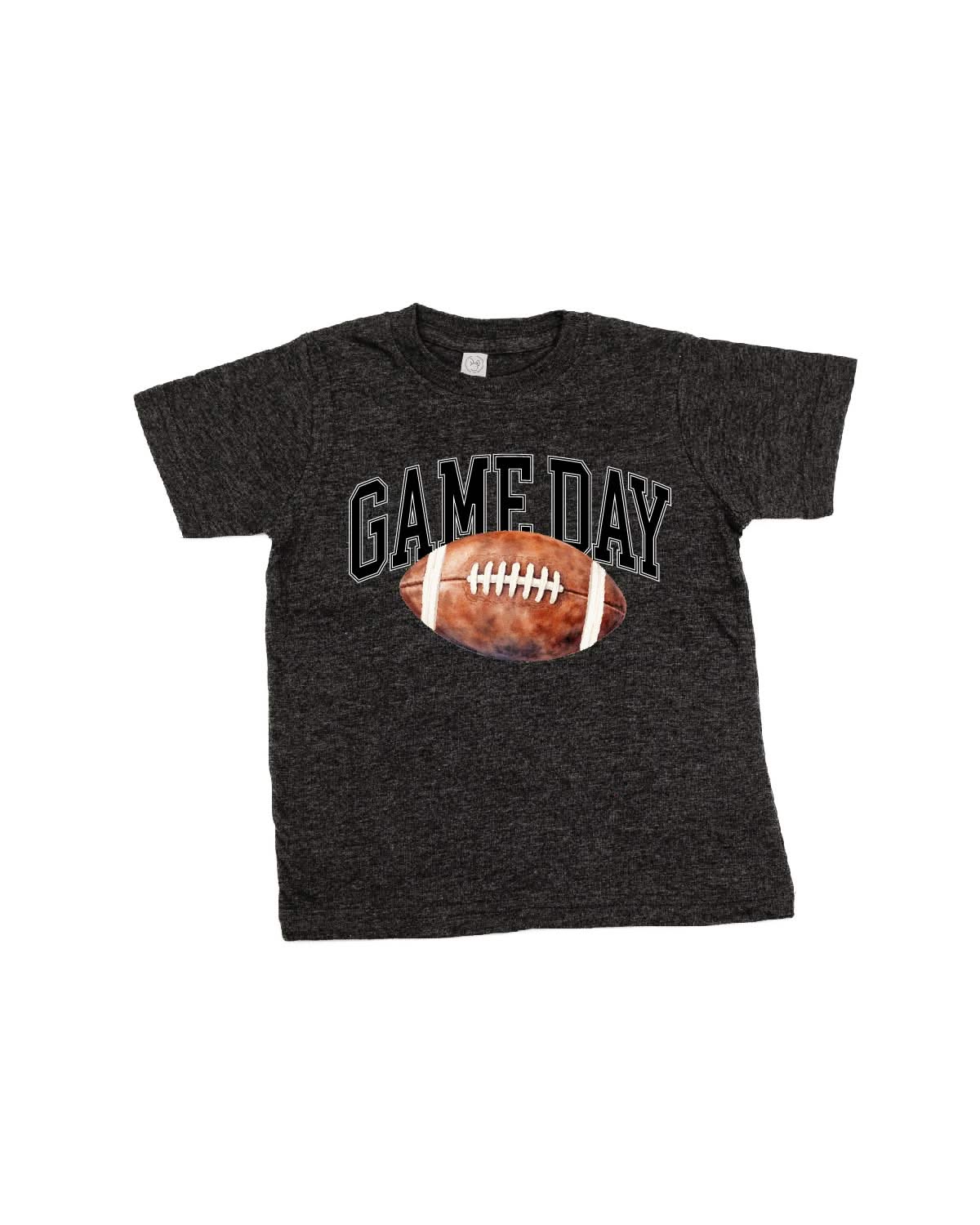 Watercolor Football - Game Day - Child Tee Little Mama Shirt Shop