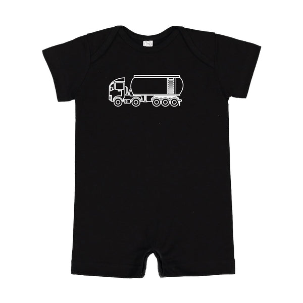 WATER TRUCK - Minimalist Design - Short Sleeve / Shorts - One Piece Baby Romper
