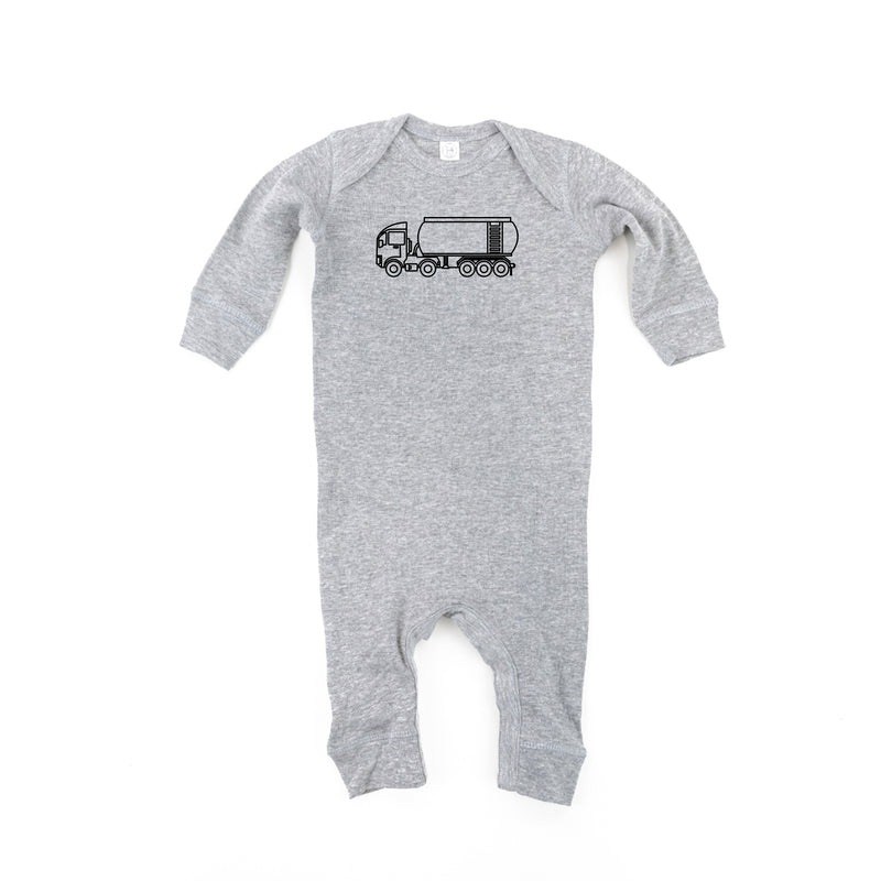 WATER TRUCK - Minimalist Design - One Piece Baby Sleeper