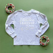 We Could Leave The Christmas Lights Up Til January - Child LONG SLEEVE Tee Little Mama Shirt Shop