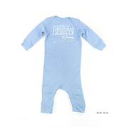 We Could Leave The Christmas Lights Up Til January - Baby Sleeper Little Mama Shirt Shop