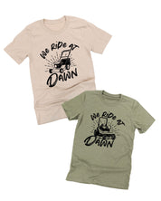 We Ride at Dawn - (Choose Your Mower) - Unisex Tee Little Mama Shirt Shop