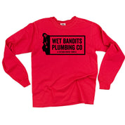 Wet Bandits Plumbing Co. - LONG SLEEVE Comfort Colors Tee Little Mama Shirt Shop