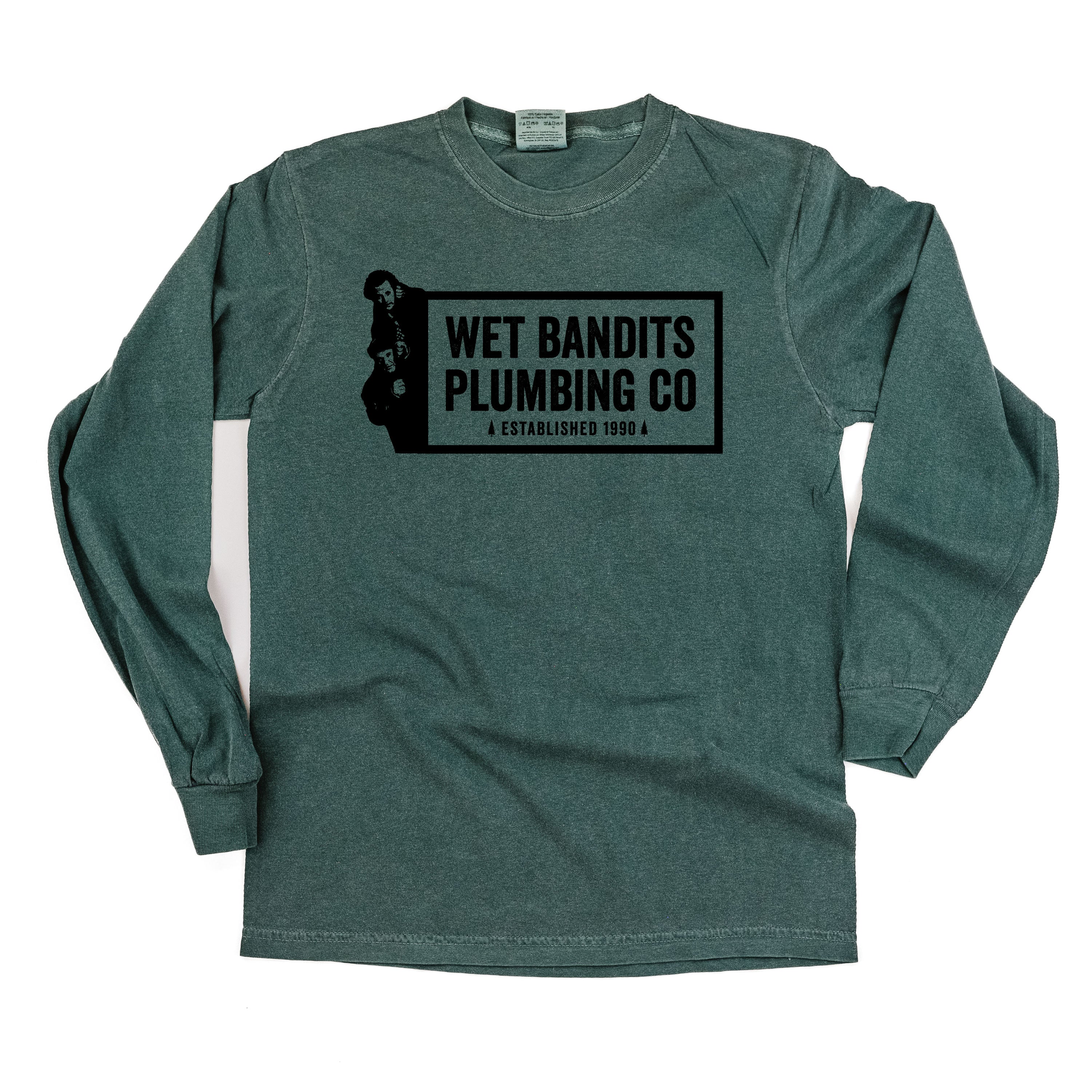 Wet Bandits Plumbing Co. - LONG SLEEVE Comfort Colors Tee Little Mama Shirt Shop