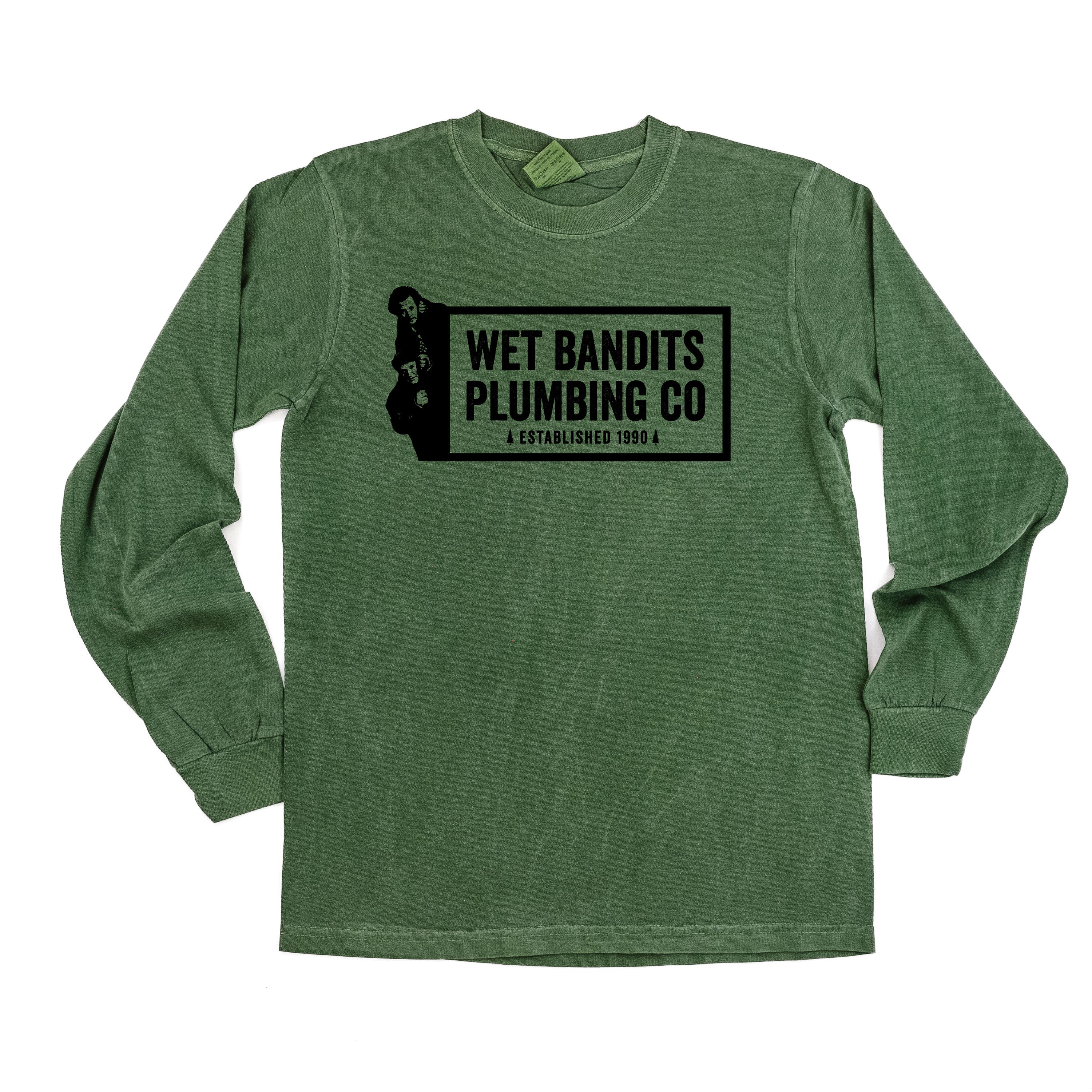 Wet Bandits Plumbing Co. - LONG SLEEVE Comfort Colors Tee Little Mama Shirt Shop