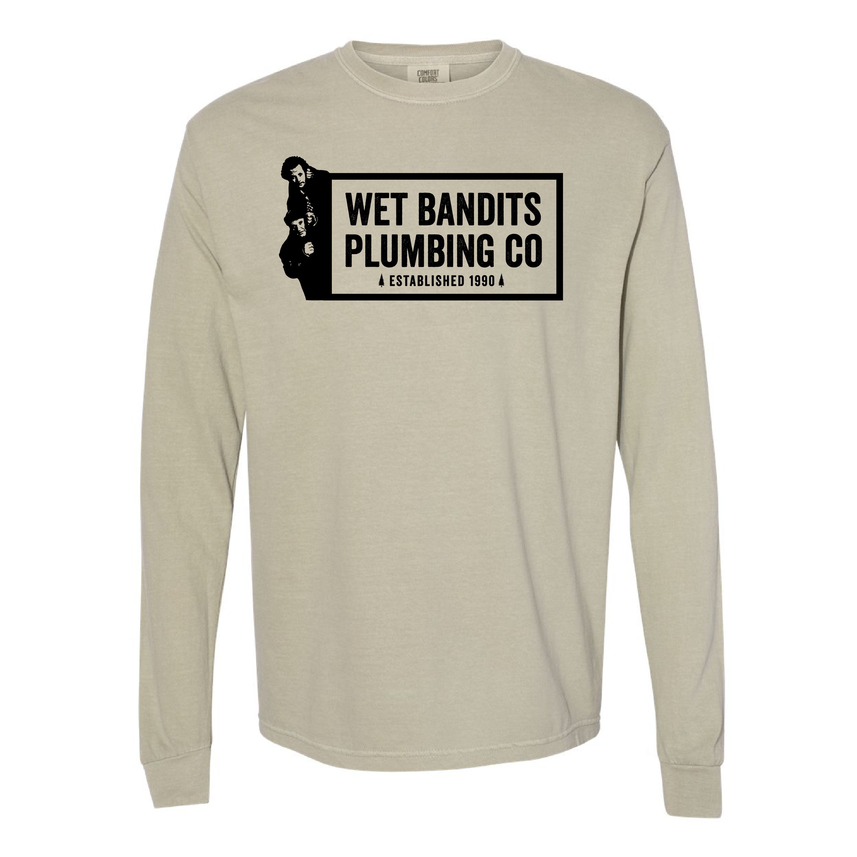 Wet Bandits Plumbing Co. - LONG SLEEVE Comfort Colors Tee Little Mama Shirt Shop