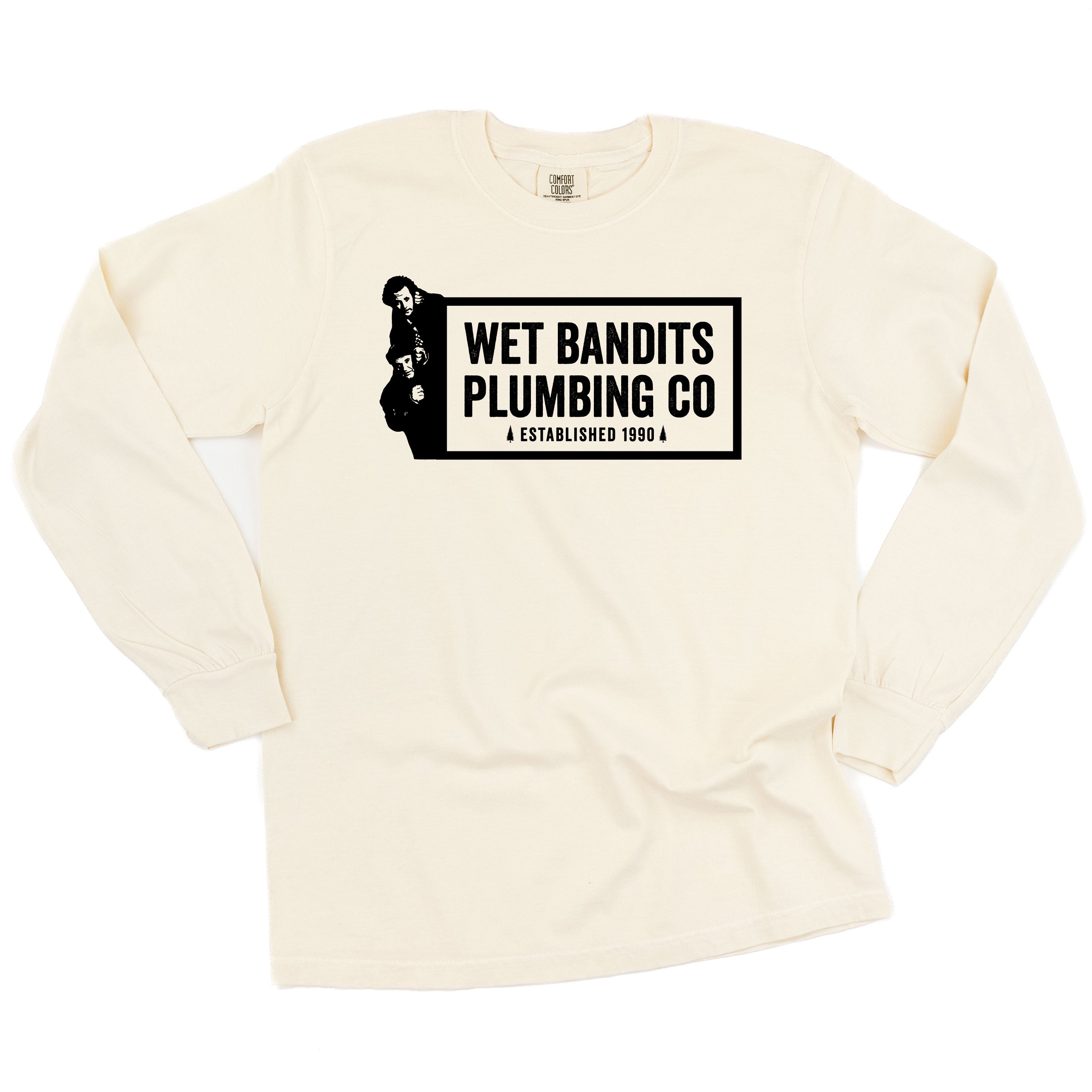 Wet Bandits Plumbing Co. - LONG SLEEVE Comfort Colors Tee Little Mama Shirt Shop