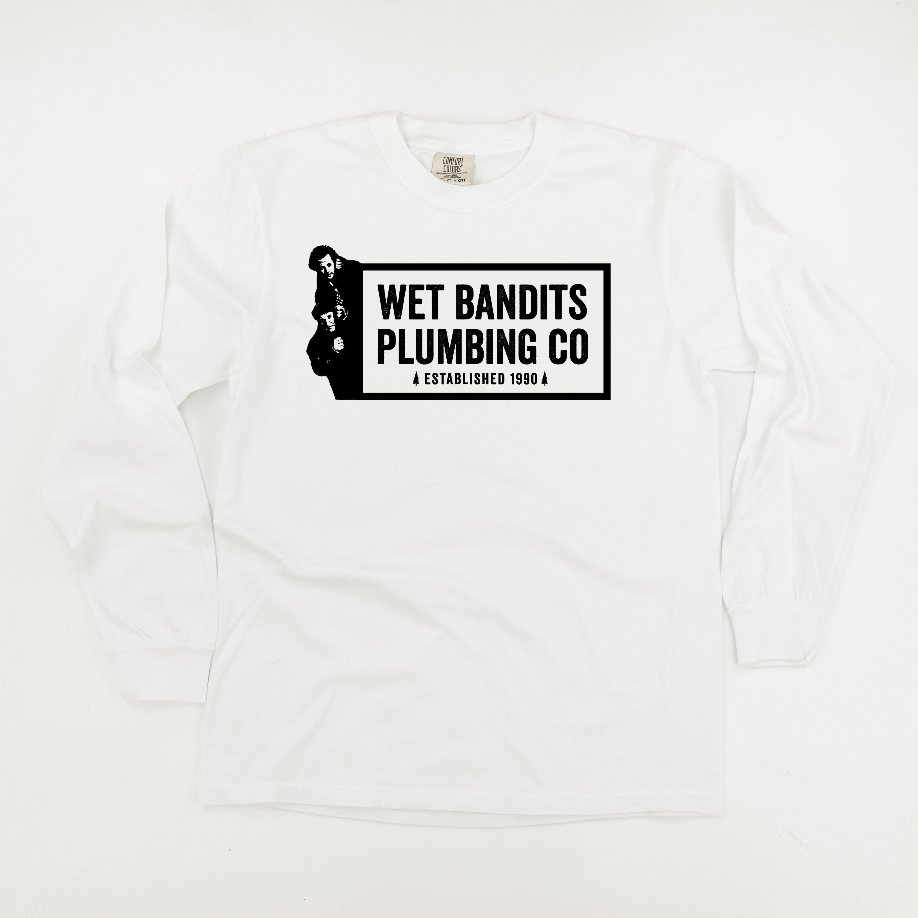 Wet Bandits Plumbing Co. - LONG SLEEVE Comfort Colors Tee Little Mama Shirt Shop