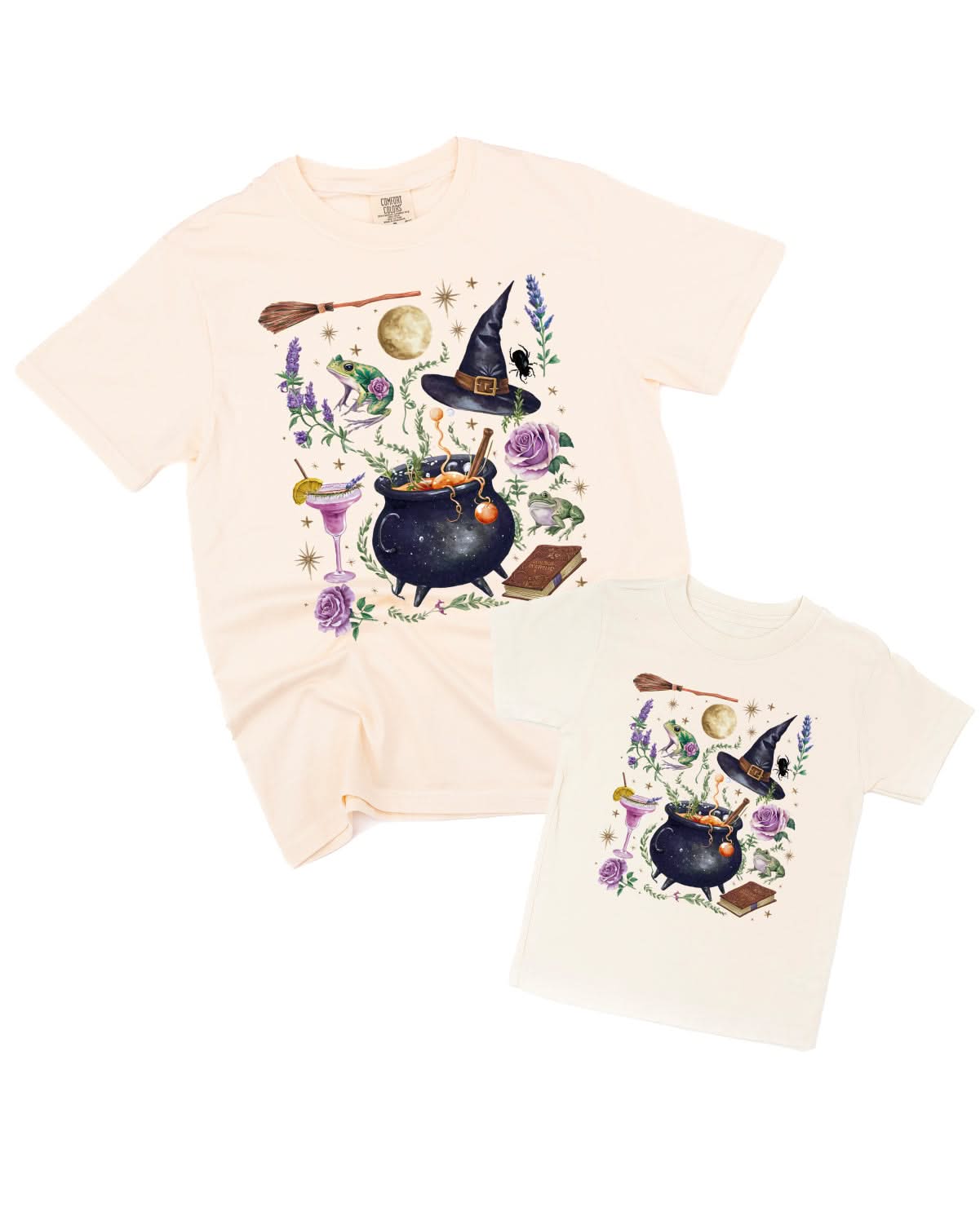 Whimsical Witches Brew - Set of 2 Coordinating Tees Little Mama Shirt Shop