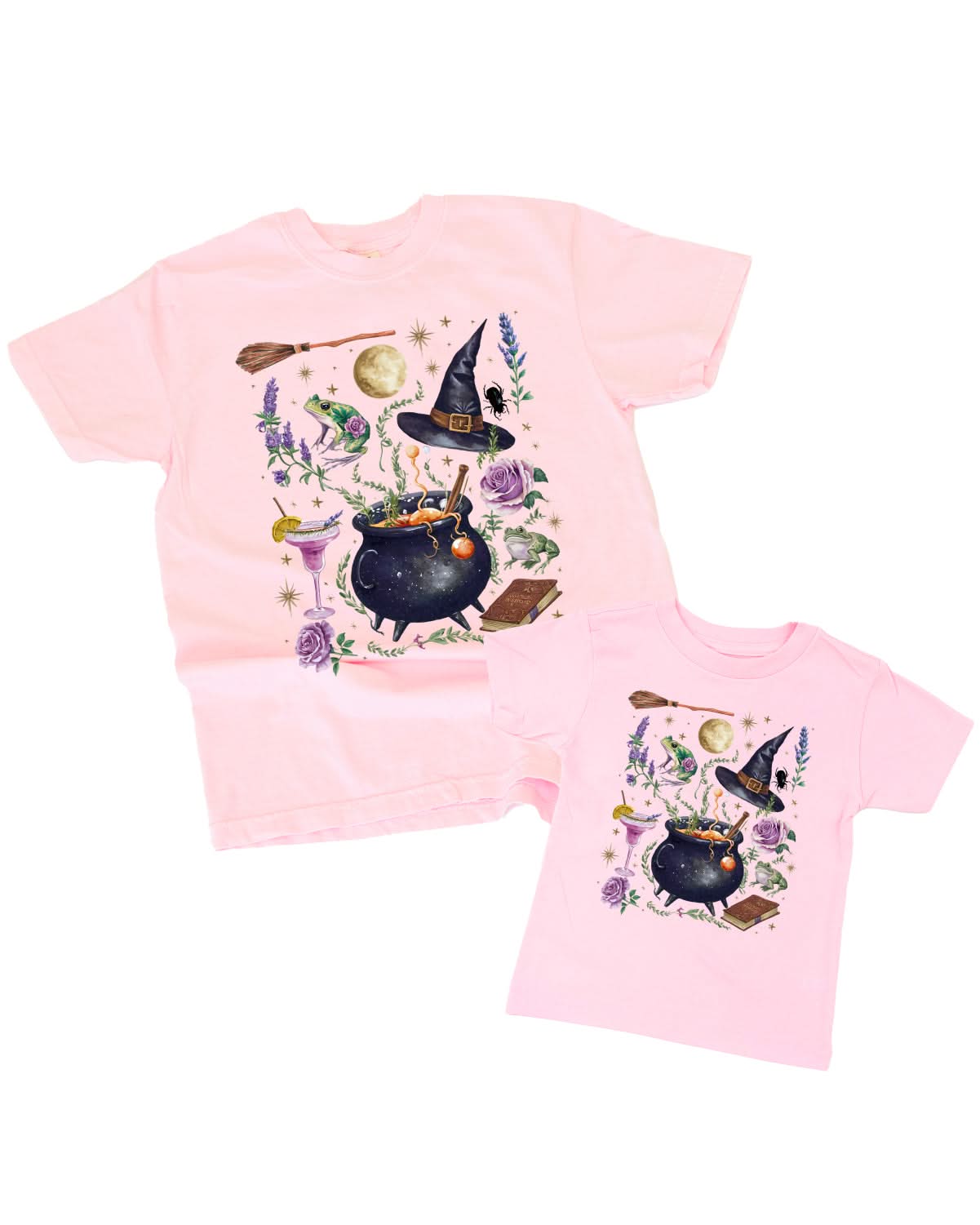 Whimsical Witches Brew - Set of 2 Coordinating Tees Little Mama Shirt Shop