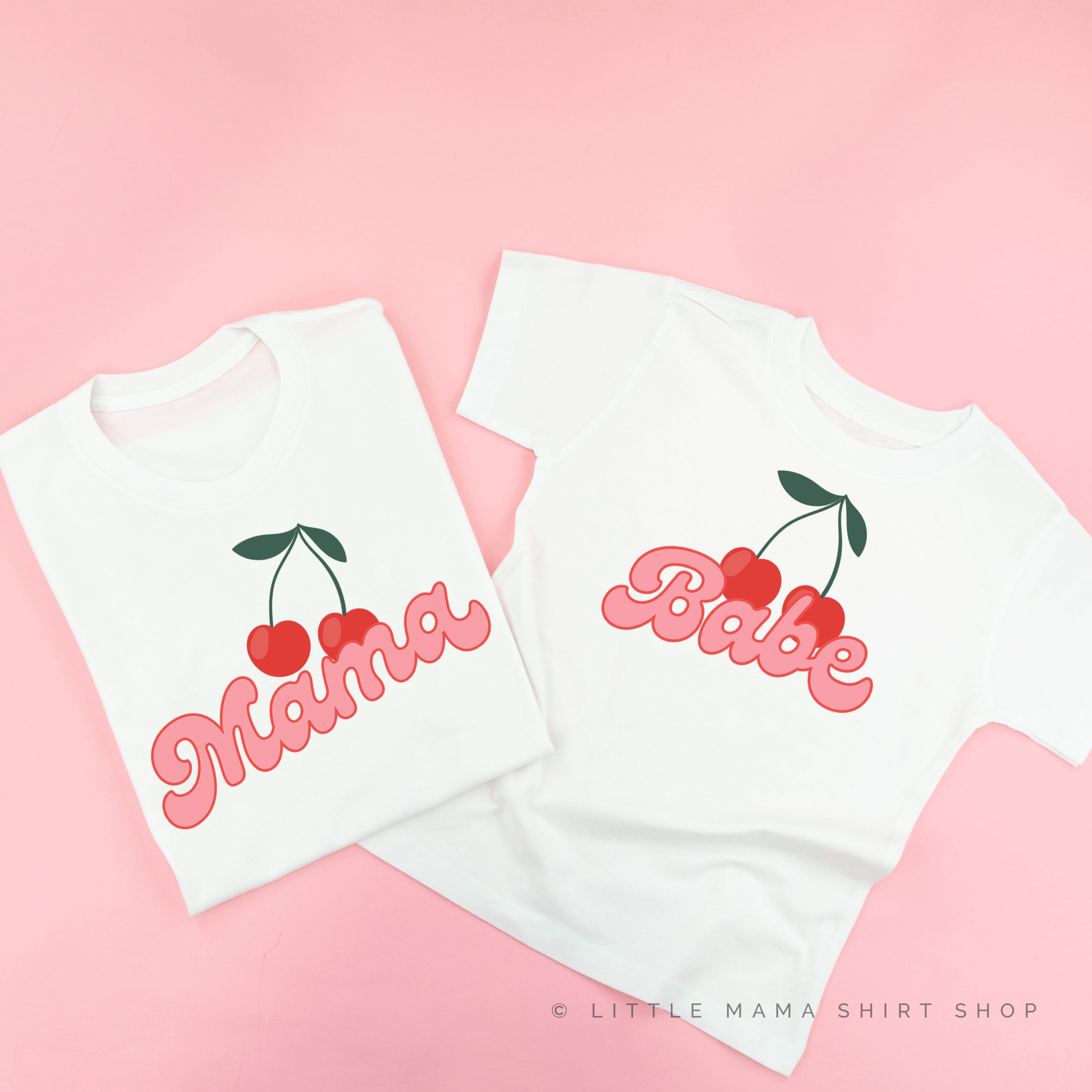 Mama/Babe Fruit - (Choose Your Fruit) - Set of 2 Matching Tees Little Mama Shirt Shop