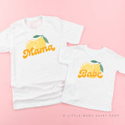 Mama/Babe Fruit - (Choose Your Fruit) - Set of 2 Matching Tees Little Mama Shirt Shop
