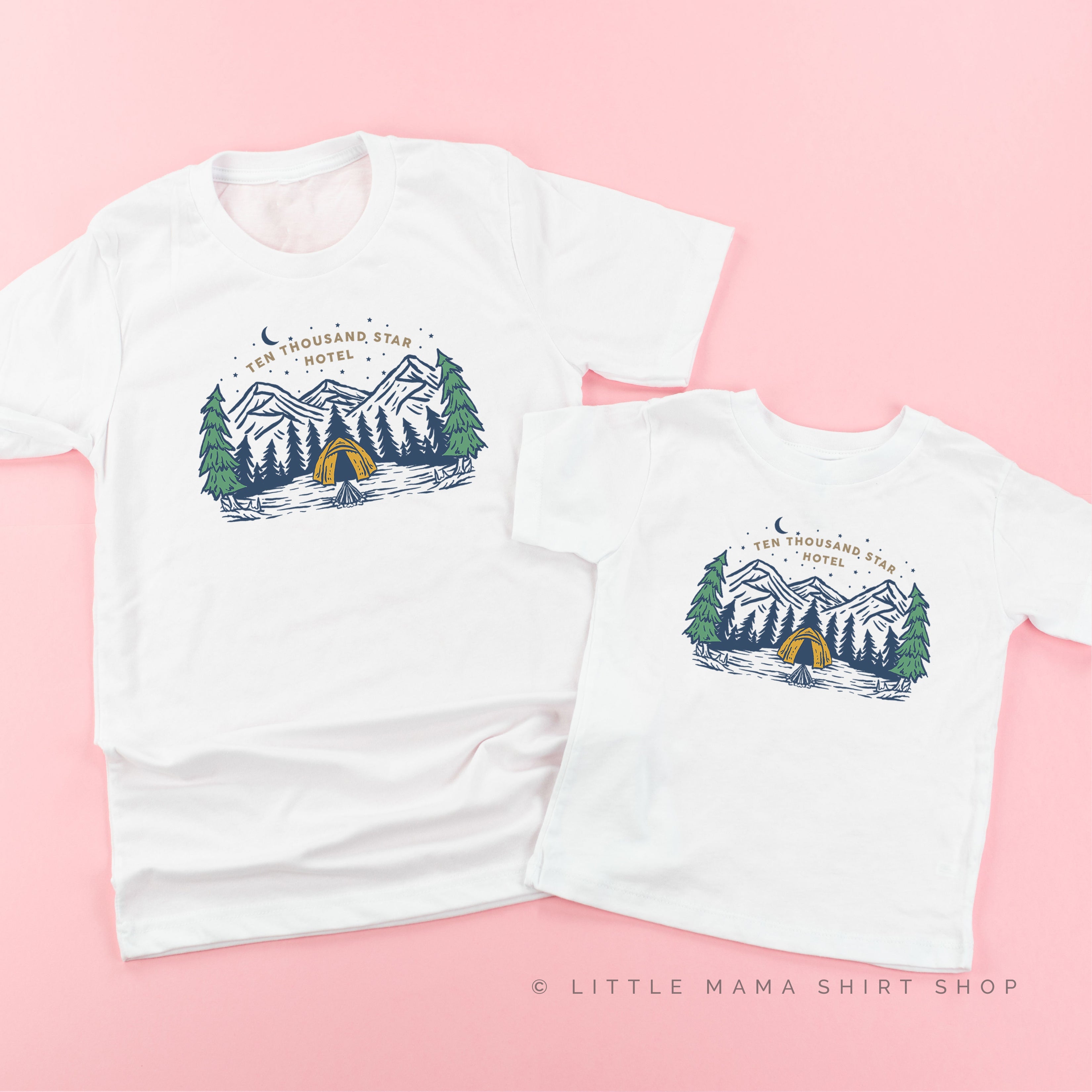 Ten Thousand Star Hotel - Set of 2 Tees Little Mama Shirt Shop