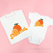 Mama/Babe Fruit - (Choose Your Fruit) - Set of 2 Matching Tees Little Mama Shirt Shop