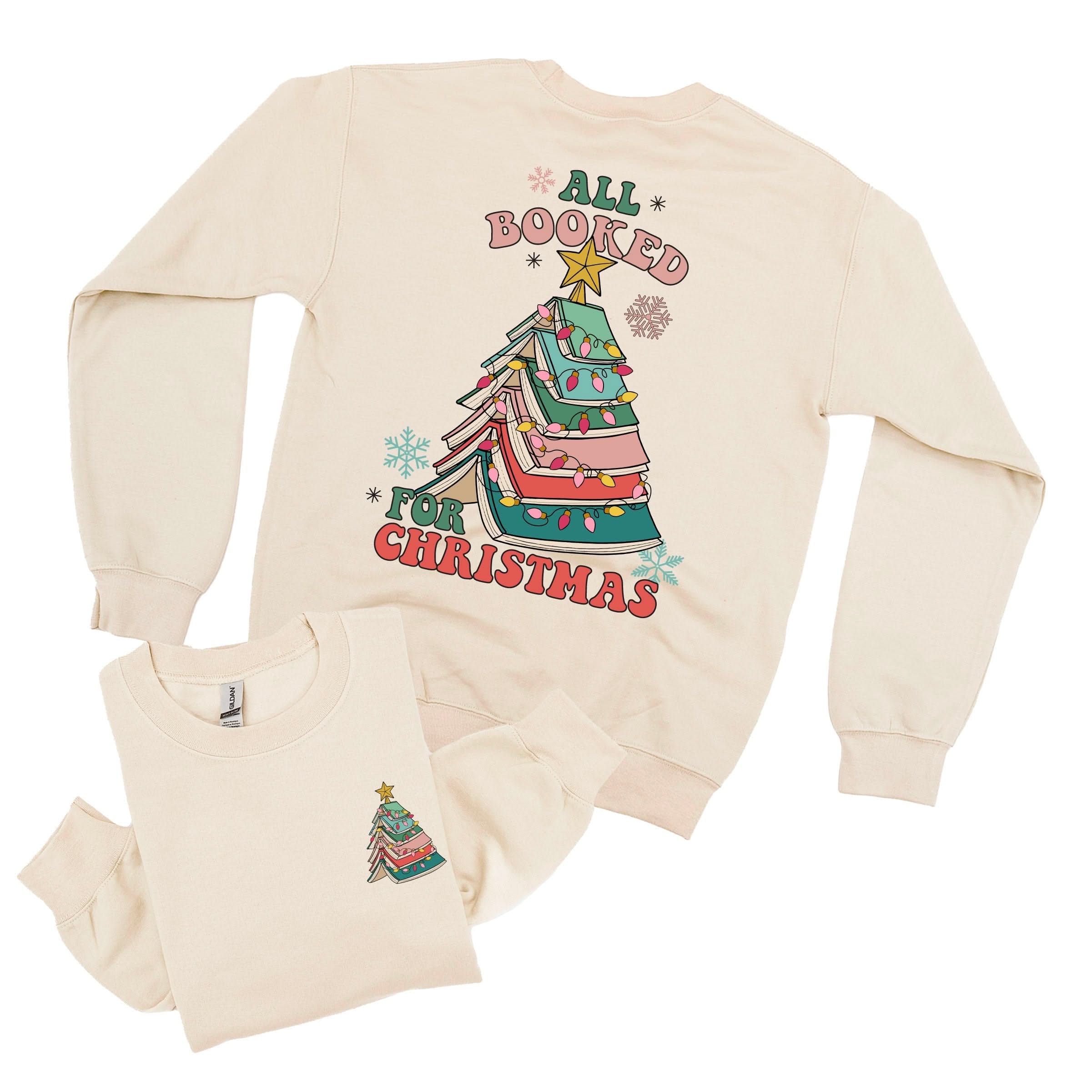 All Booked For Christmas - Basic Fleece Little Mama Shirt Shop LLC