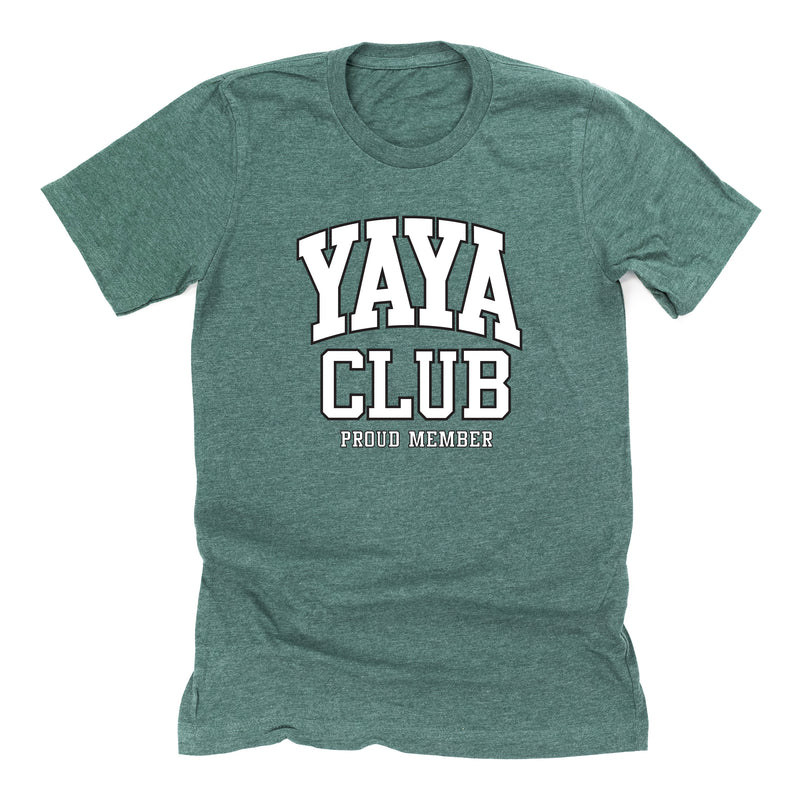 Varsity Style - YAYA Club - Proud Member - Unisex Tee