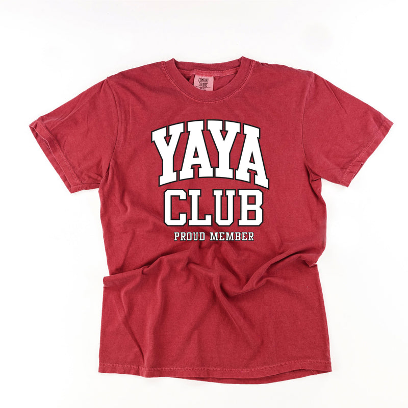 Varsity Style - YAYA Club - Proud Member - SHORT SLEEVE COMFORT COLORS TEE