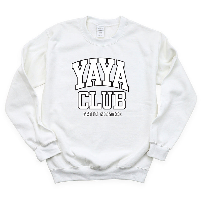 Varsity Style - YAYA Club - Proud Member - BASIC FLEECE CREWNECK