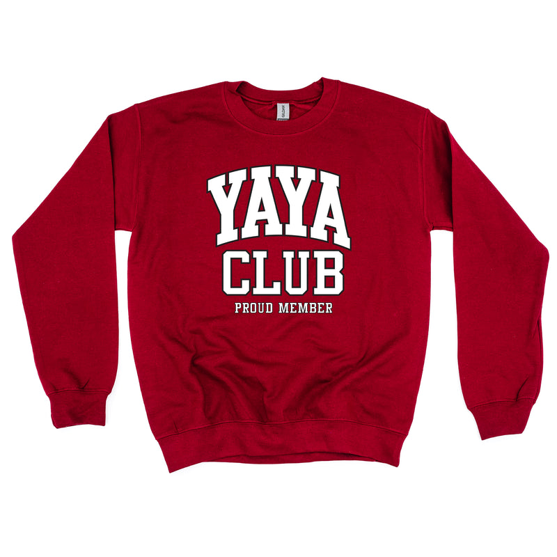 Varsity Style - YAYA Club - Proud Member - BASIC FLEECE CREWNECK