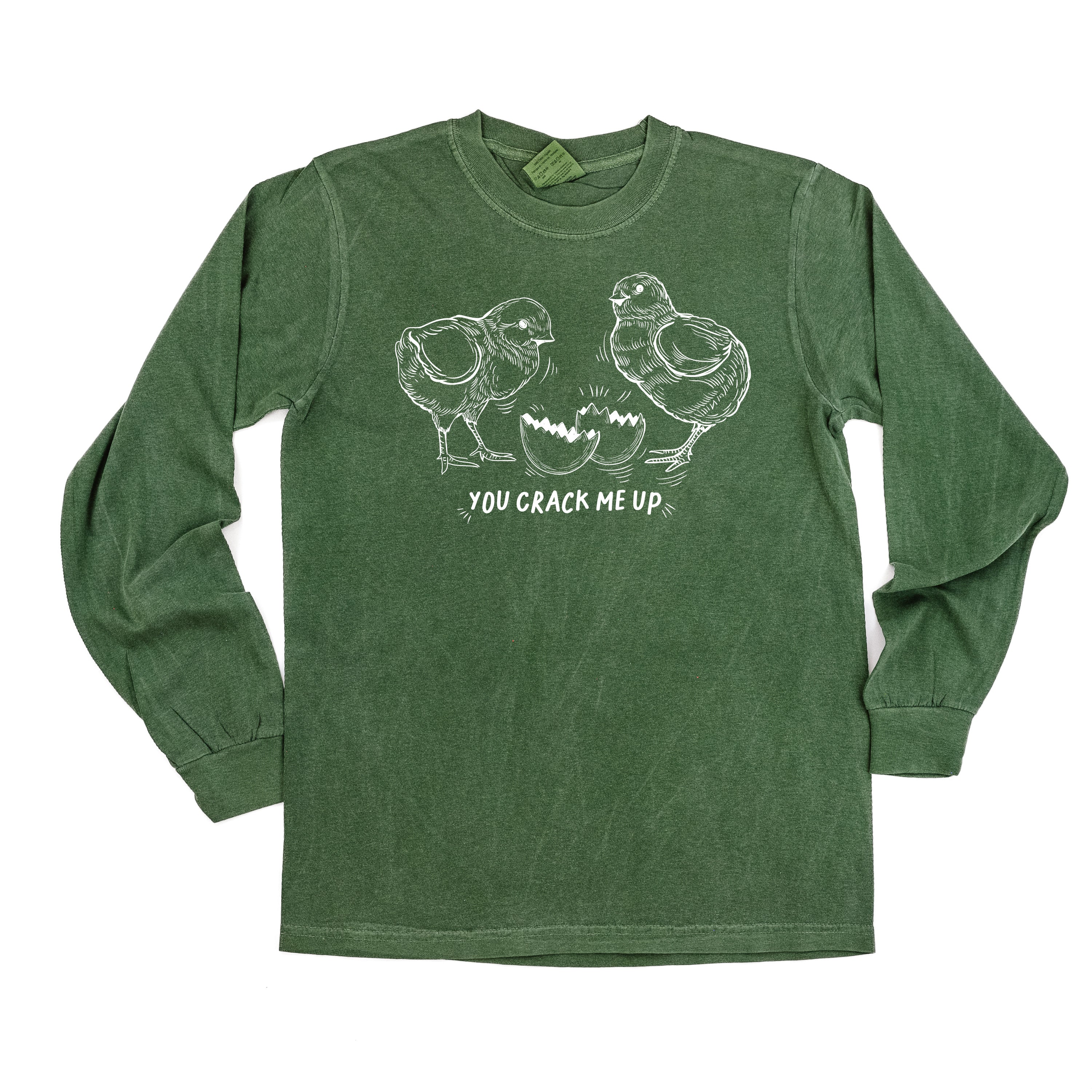 You Crack Me Up - LONG SLEEVE Comfort Colors Tee Little Mama Shirt Shop
