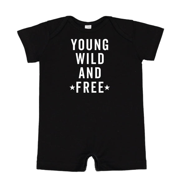 YOUNG WILD AND FREE - Short Sleeve / Shorts - One Piece Baby Romper