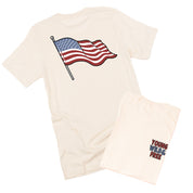 Young Wild & Free - Flag (pf&b) - Unisex Tee Little Mama Shirt Shop