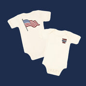 Young Wild & Free - Flag (pf&b) - Infant Bodysuit/Tee Little Mama Shirt Shop