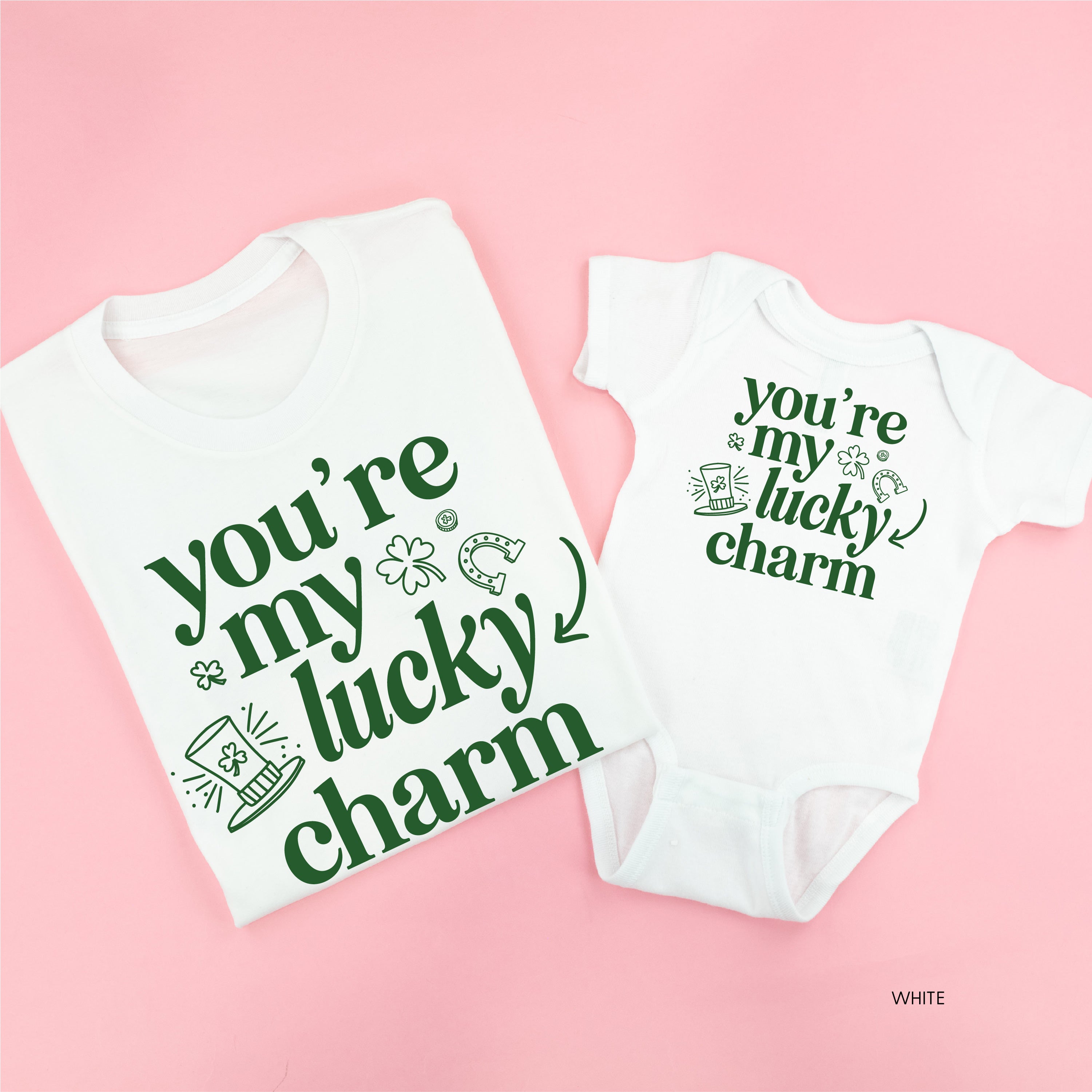 You're My Lucky Charm - Set of 2 Tees Little Mama Shirt Shop