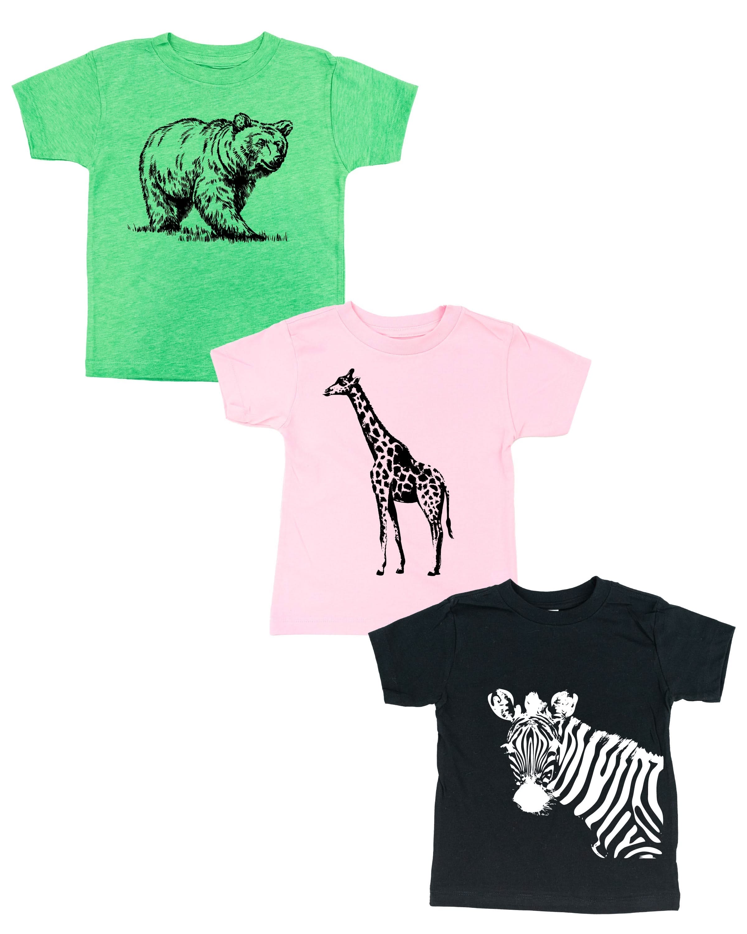 Zoo Animals - (Choose Your Animal)﻿ - Child Tee Little Mama Shirt Shop