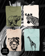 Zoo Animals - (Choose Your Animal)﻿ ﻿- Unisex Tee Little Mama Shirt Shop