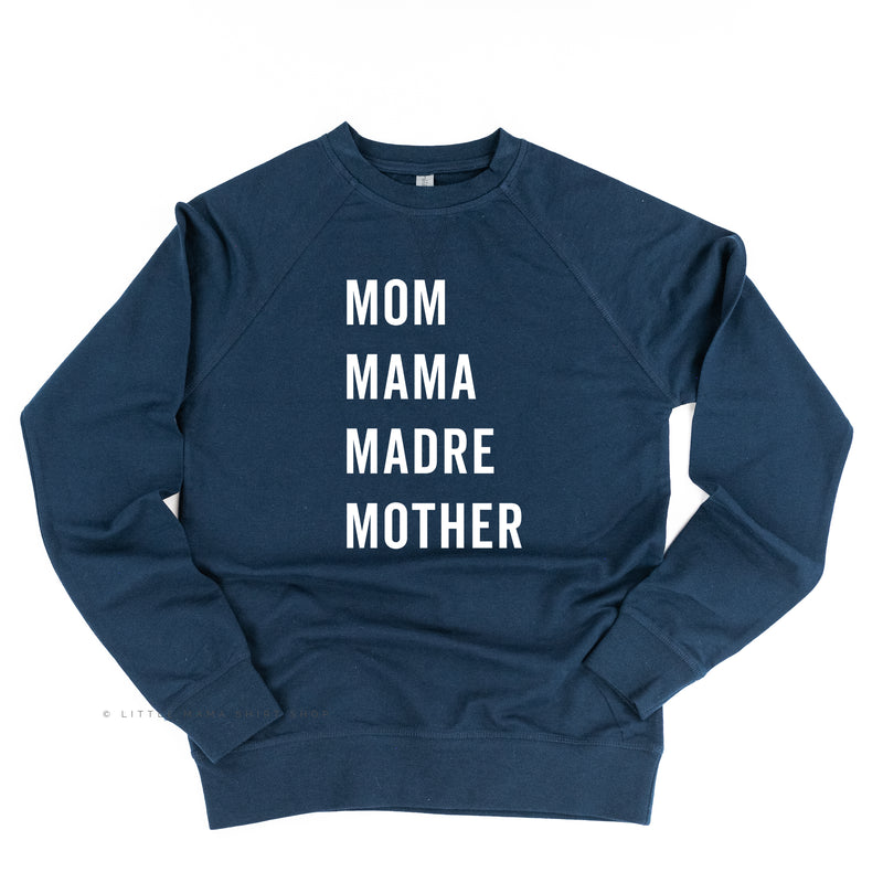 Mom Mama Madre Mother - Basics Collection - Lightweight Pullover Sweater
