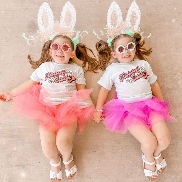Hoppy Easter - Daisies - Short Sleeve Child Shirt