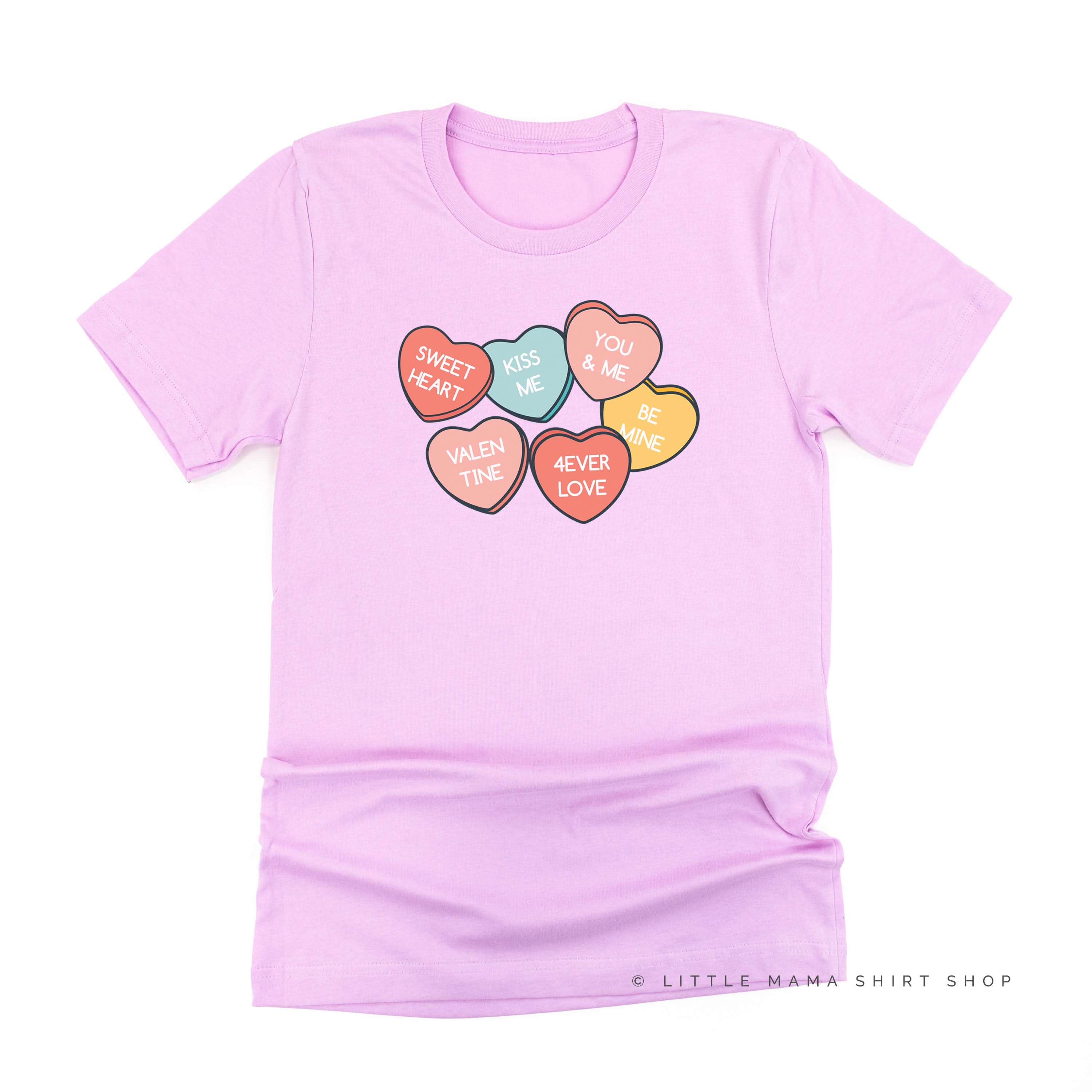 Conversation Hearts - Unisex Tee Little Mama Shirt Shop