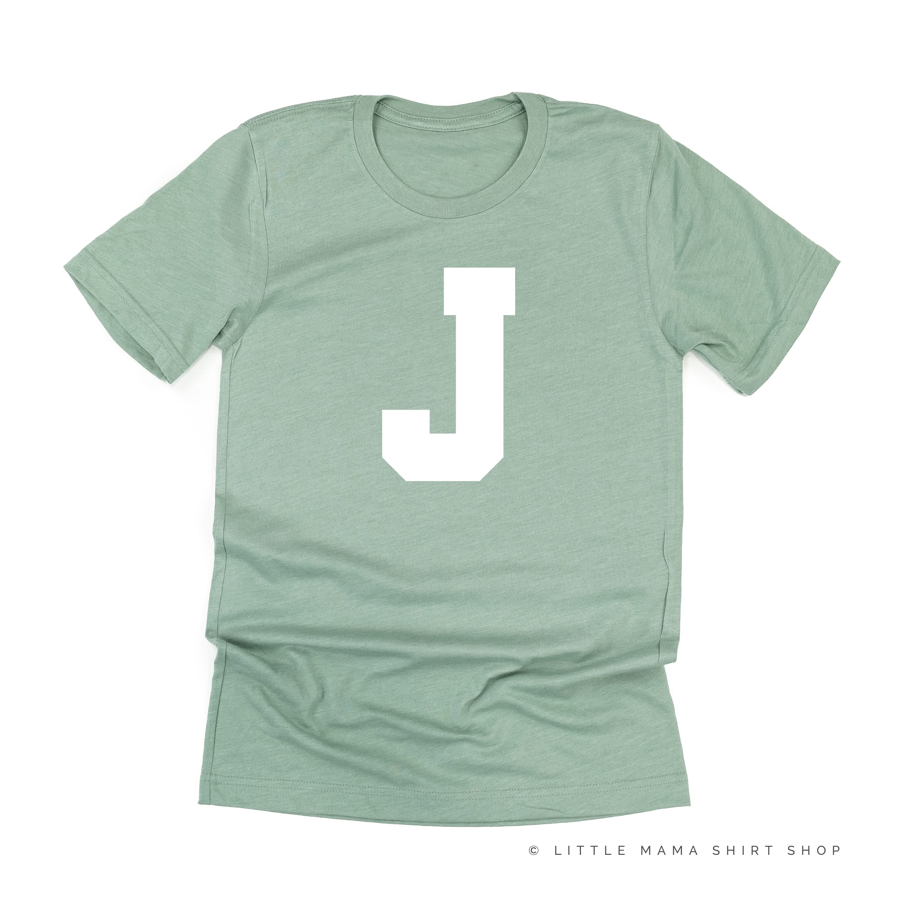 VARSITY INITIALS - Unisex Tee Little Mama Shirt Shop