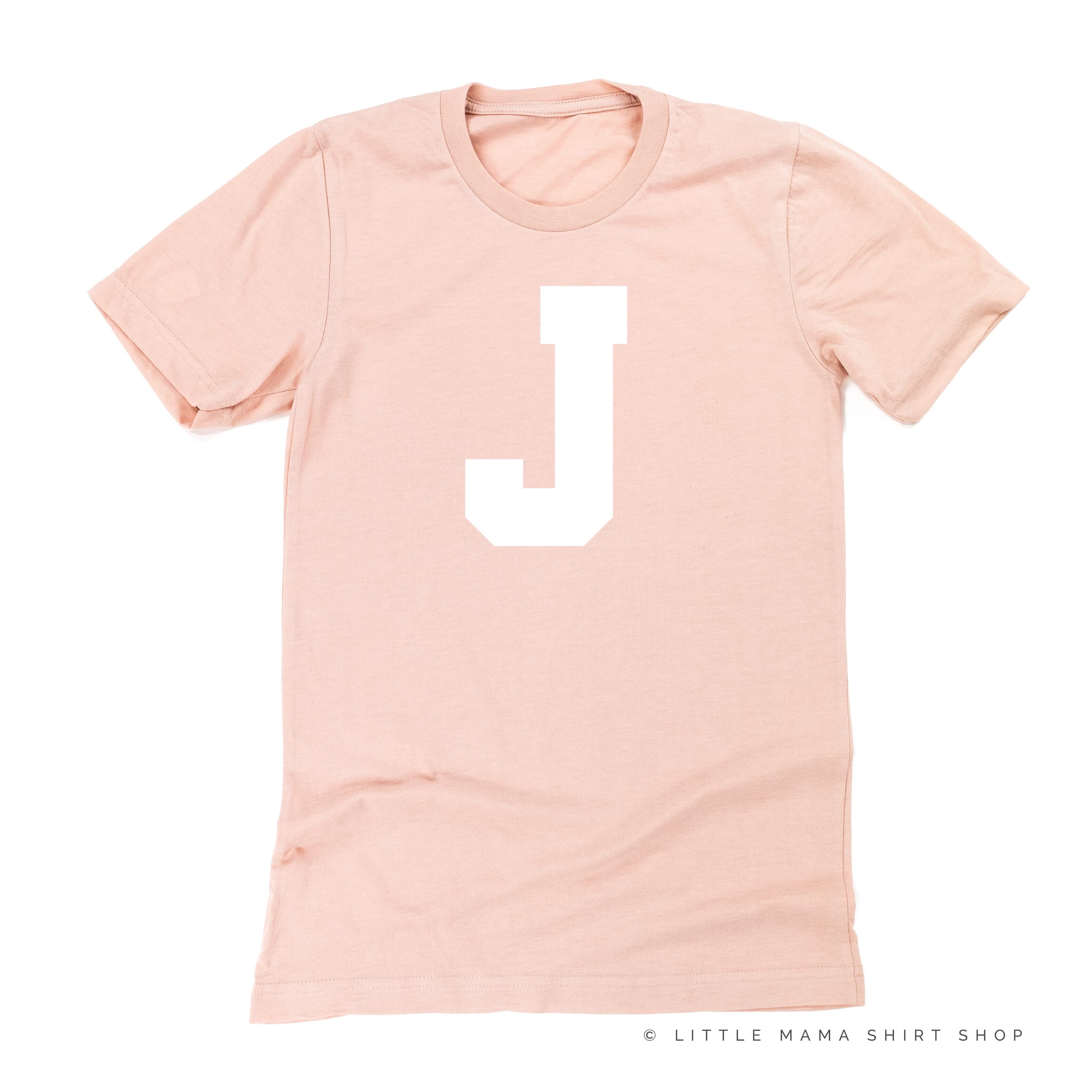 VARSITY INITIALS - Unisex Tee Little Mama Shirt Shop