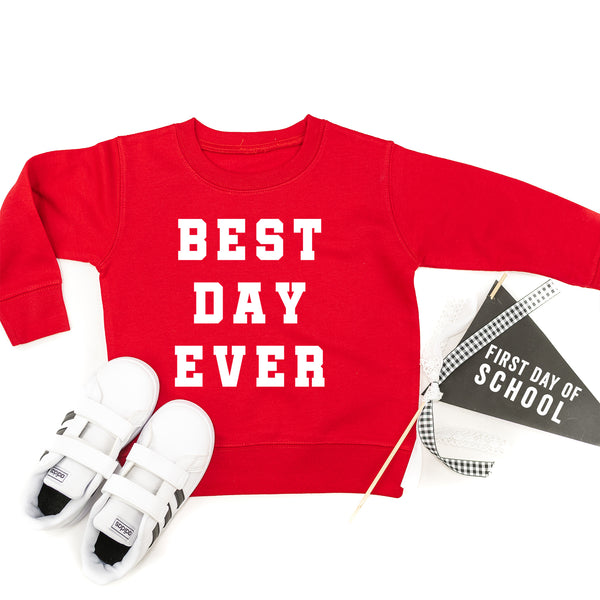 Best Day Ever - Varsity - Child Sweater