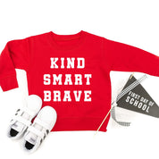 Kind Smart Brave - Varsity - Child Sweater Little Mama Shirt Shop